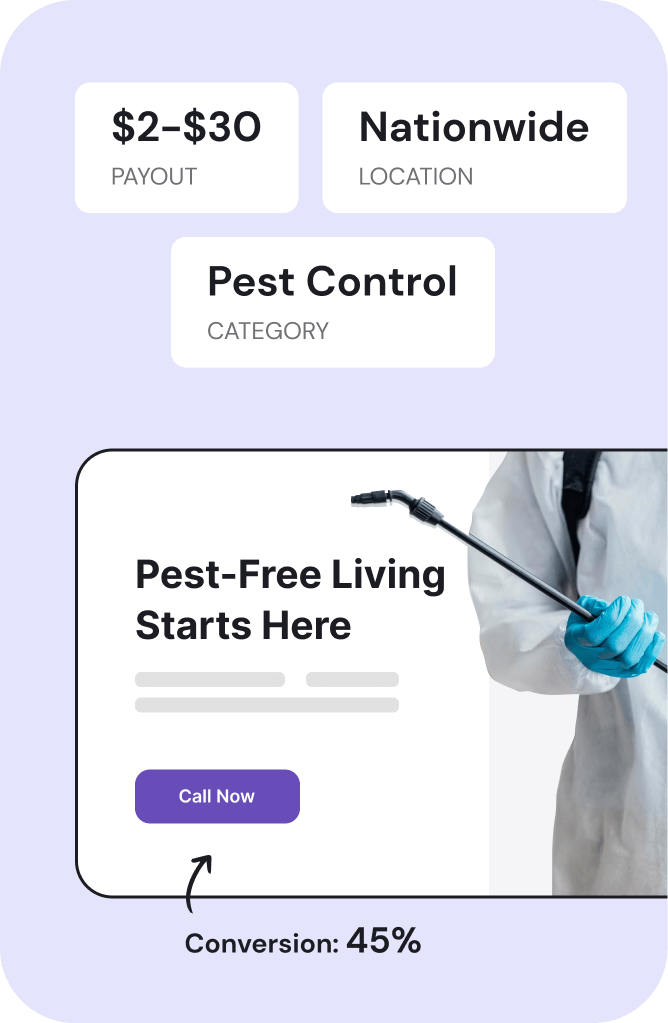 What is Pest Control Pay Per Call Offer?